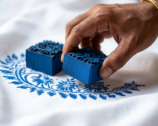 How we Print Oud Chikankari Design